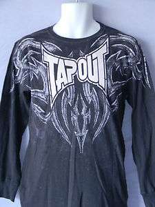 TAPOUT YOUTH M 10/12 L/S T SHIRT UFC MMA WRESTLING NEW  