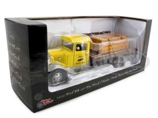 1934 FORD BB 157 FLAT BED TRUCK YELLOW 1:24 DIECAST  