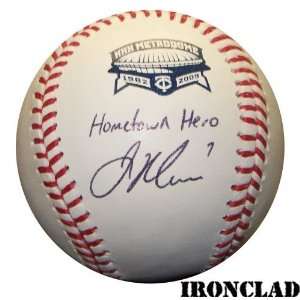   Metrodome Baseball with Hometown Hero Insc. Sports Collectibles