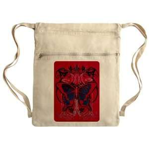  Messenger Bag Sack Pack Khaki Goth Butterfly Everything 