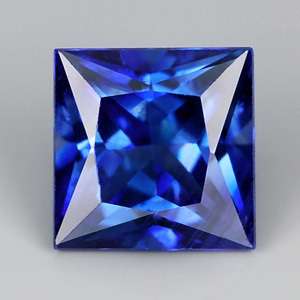   99/1pc 3.0mm Square Princess Cut Natural Persian Blue Sapphire, CEYLON
