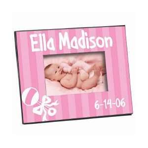   Picture Frame New Baby Girl Rattle and Bow Everything Else