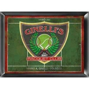  Racquet Club Personalized Sign Patio, Lawn & Garden