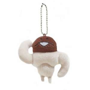   Nameko Growing Mushroom Mascot Keychain (Muscle Nameko) Toys & Games