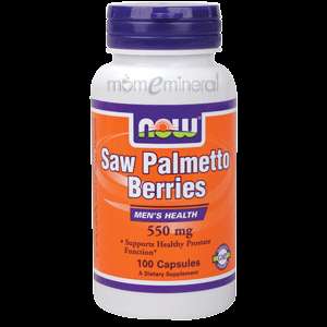 Saw Palmetto Berries 550 mg 100 caps by NOW Foods 733739047472  
