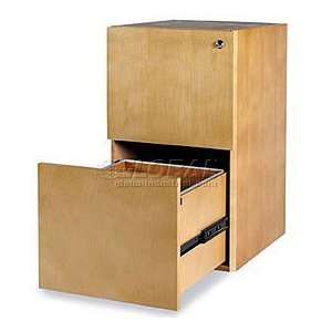 Maple Mayline Luminary 2 Drawer Vertical Wood File Pedestal for 