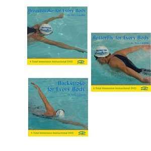 Total Immersion Swim Combo DVDs + Bonus DVD Sports 