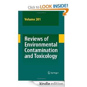 Reviews of Environmental Contamination and Toxicology 201 David M 