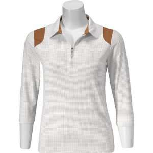  Calvin Klein Womens 3/4 Sleeve Pin Dot Shirt: Sports 