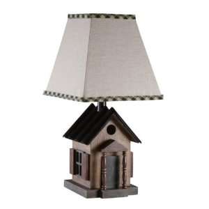  Country Bird House Accent Lamp w/ Shade