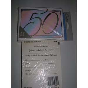 Carlton Cards 50th Wedding Anniversary Invitations (2 Packs of 20 