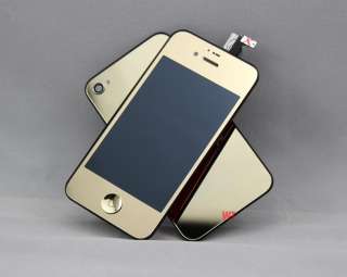 Gold Mirror iPhone 4 LCD Screen Conversion Kit Housing  
