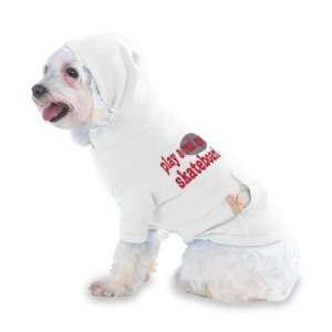   Skateboard Hooded (Hoody) T Shirt with pocket for your Dog or Cat