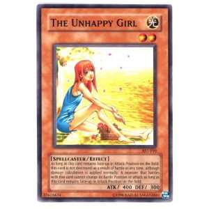   Unhappy Girl / Single YuGiOh Card in Protective Sleeve Toys & Games