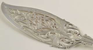 ART NOUVEAU FISH KNIFE & FORK SERVERS SILVER PLATE   LARGE PERFECT FOR 