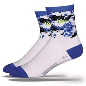  DeFeet AirEator 4in D Team Attack Blue/White Cycling 