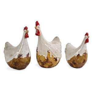  Classic Ceramic Decorative Kitchen Chicken Hen Sculpture 