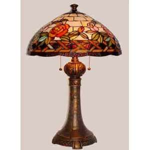  Rose Tiffany Style Stained Glass Lamp: Home Improvement