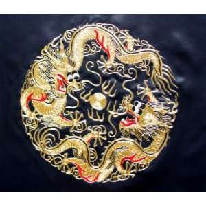  Chinese Silk Embroidery Drangon Golden Thread Everything 