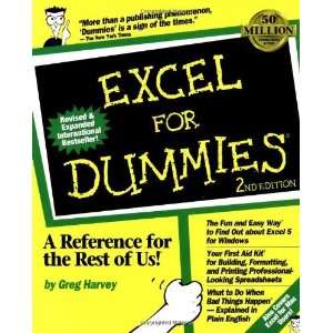  Excel for Dummies [Paperback] Greg Harvey Books