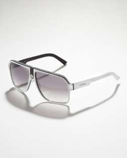 N1USF Carrera Plastic Sport Shield Sunglasses, Black/Gray