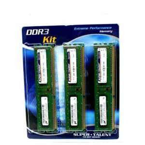  Super Talent DDR3 1333 3GB (3x 1GB) Triple Channel Value Memory 