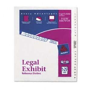  Avery Style Legal Side Tab Divider, Title 1 25, Letter 