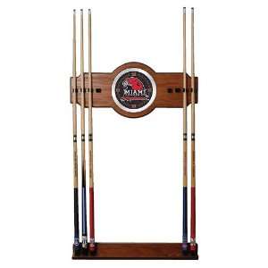   University, Ohio Wood and Mirror Wall Cue Rack: Sports & Outdoors