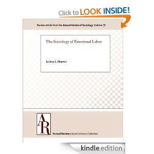 The Sociology of Emotional Labor (Annual Review of Sociology) [Kindle 