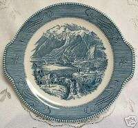 CURRIER & IVES 10 ½ PLATTER THE ROCKY MOUNTAINS  
