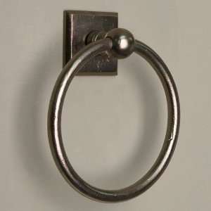   Ring with Square Base   Distressed Antique Pewter
