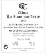 Chateau La Commanderie 2005 