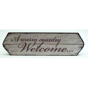  Best Quality  Wood A Warm Country Welcome Wall Plaque 