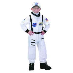  Personalized Child Astronaut Costume (White): Toys & Games