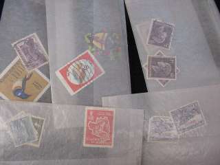 WORLDWIDE COLLECTION MANY STAMPS UNCHECKED GLASSINES 2000 3000 