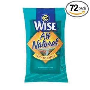 Wise All Natural Potato Chips, .75 Oz Bags (Pack of 72):  