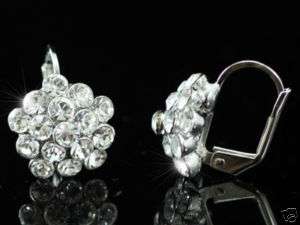 Flower Earrings use Swarovski Crystal SE193 Gift Box  