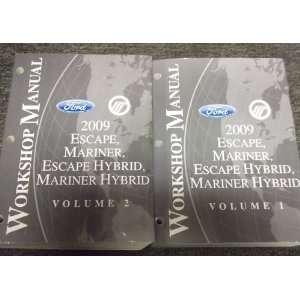  2009 Escape Mariner Escape Hybrid Service Manual Set (2 