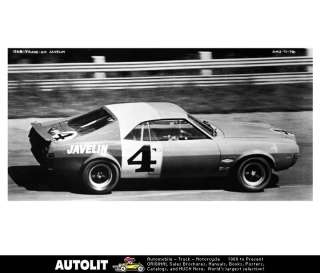 1968 AMC Trans Am Javelin Race Car Factory Photo  