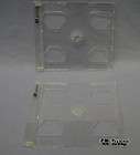 25 cd clear smart trays inserts double hold 2 discs
