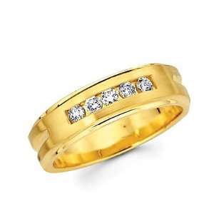   Ladies Womens Diamond Wedding Ring Band .21ct (G H Color, I1 Clarity
