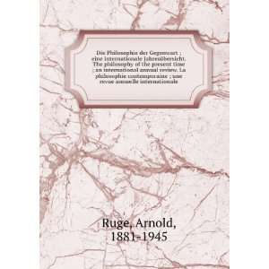   philosophie contemporaine ; une revue annuelle internationale.: Arnold