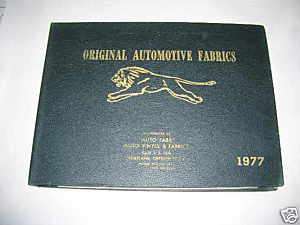 Lion Original Automotive Fabrics Match Up Book 1977  