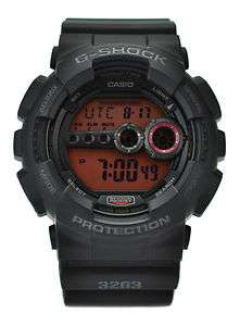 CASIO MILITARY STYLE G SHOCK LED WATCH GD100MS 1 BLACK  
