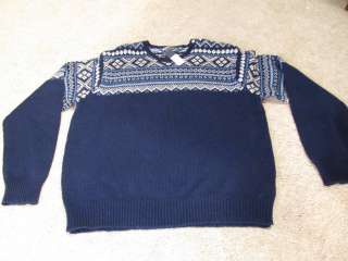   Ralph Lauren Intarsia Stripe Wool Sweater Mens sz XXL $195.  