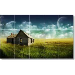  Windmill Picture Mural Tile W008  12.75x21.25 using (15 