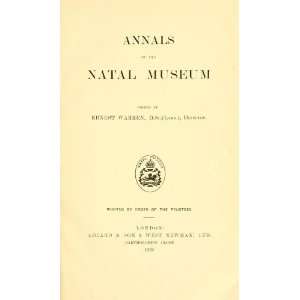   Research South Africa). Council Natal Museum (Pietermaritzburg Books