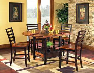 NEW Abaco Drop Leaf Bistro Counter Table w/ 4 Barstools  