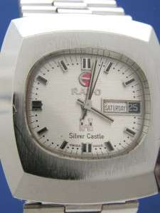 Mans Rado Silver Castle Stainless Watch  726401 (54260) &VID  