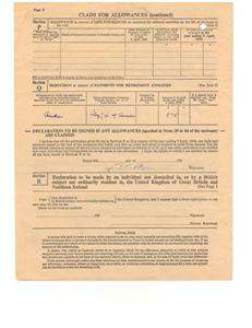 Tex Ritter Hand Signed Autographed Tax Document  